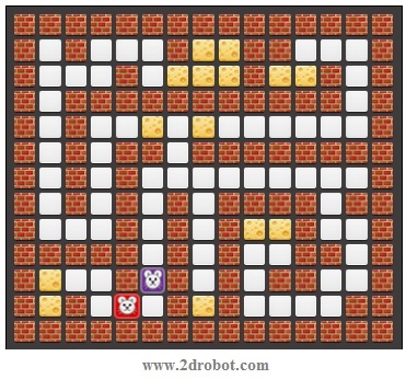 جستجوی اول سطح - BFS - مارپیچ (Maze)